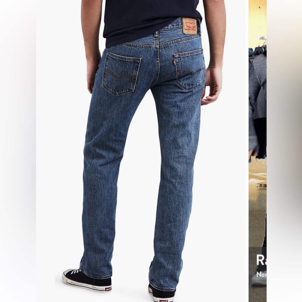Levi's Men's 501 Button Fly Jeans NWOT - Picture 4 of 9
